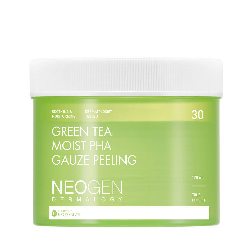 Neogen Dermalogy Green Tea Moist PHA Gauze Peeling  пилинг-диски с зеленым чаем