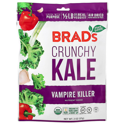 Brad's Plant Based, Crunchy Kale, вампир-убийца, 57 г (2 унции)