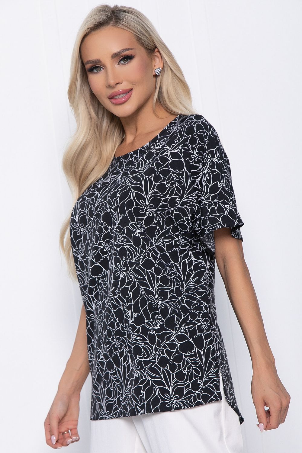 Блуза Морган (черная) Б10859 LT Collection