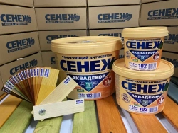 СЕНЕЖ Аквадекор Бесцветный 0.9 кг № 102 строительный антисептик