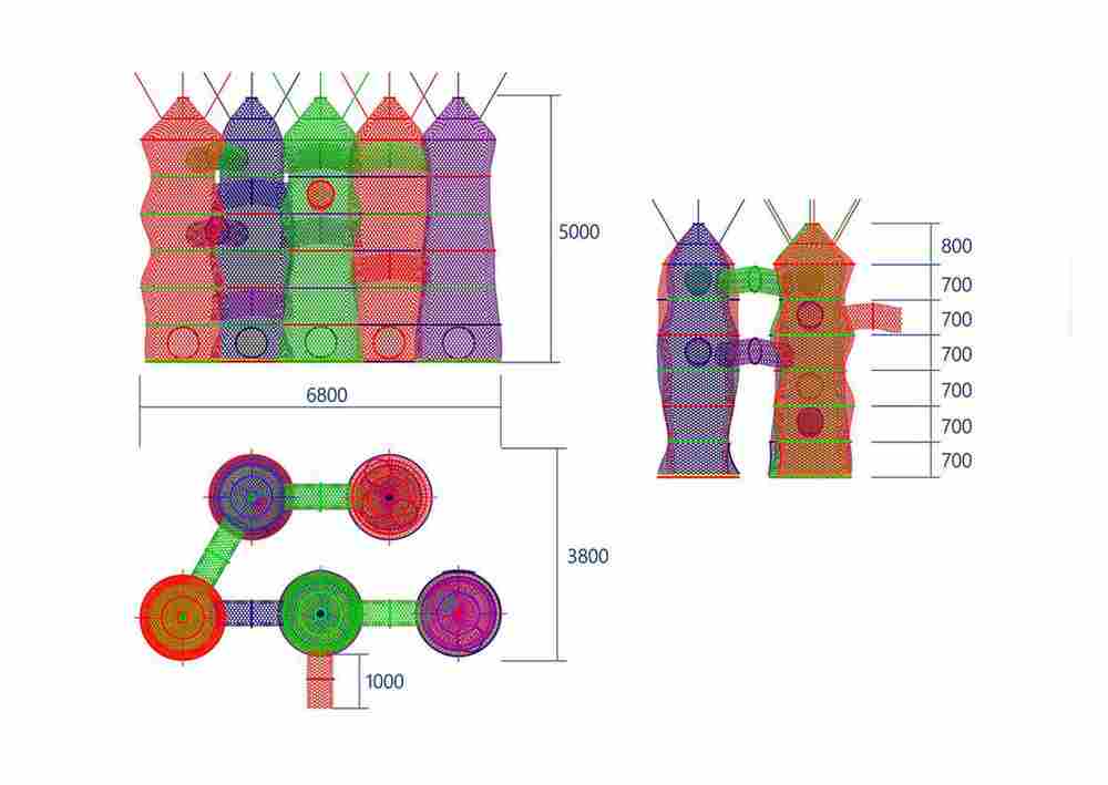Верёвочный лабиринт «Калейдоскоп Башен»