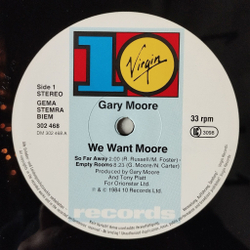Винтажная виниловая пластинка LP Gary Moore We Want Moore (Germany 1984)
