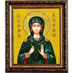 Иулиания Птолемаидская Святая мученица. Икона на холсте.