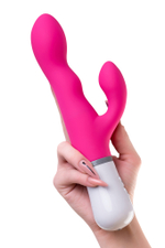 Вибратор Lovense Nora с клиторальным стимулятором розовый 20 см