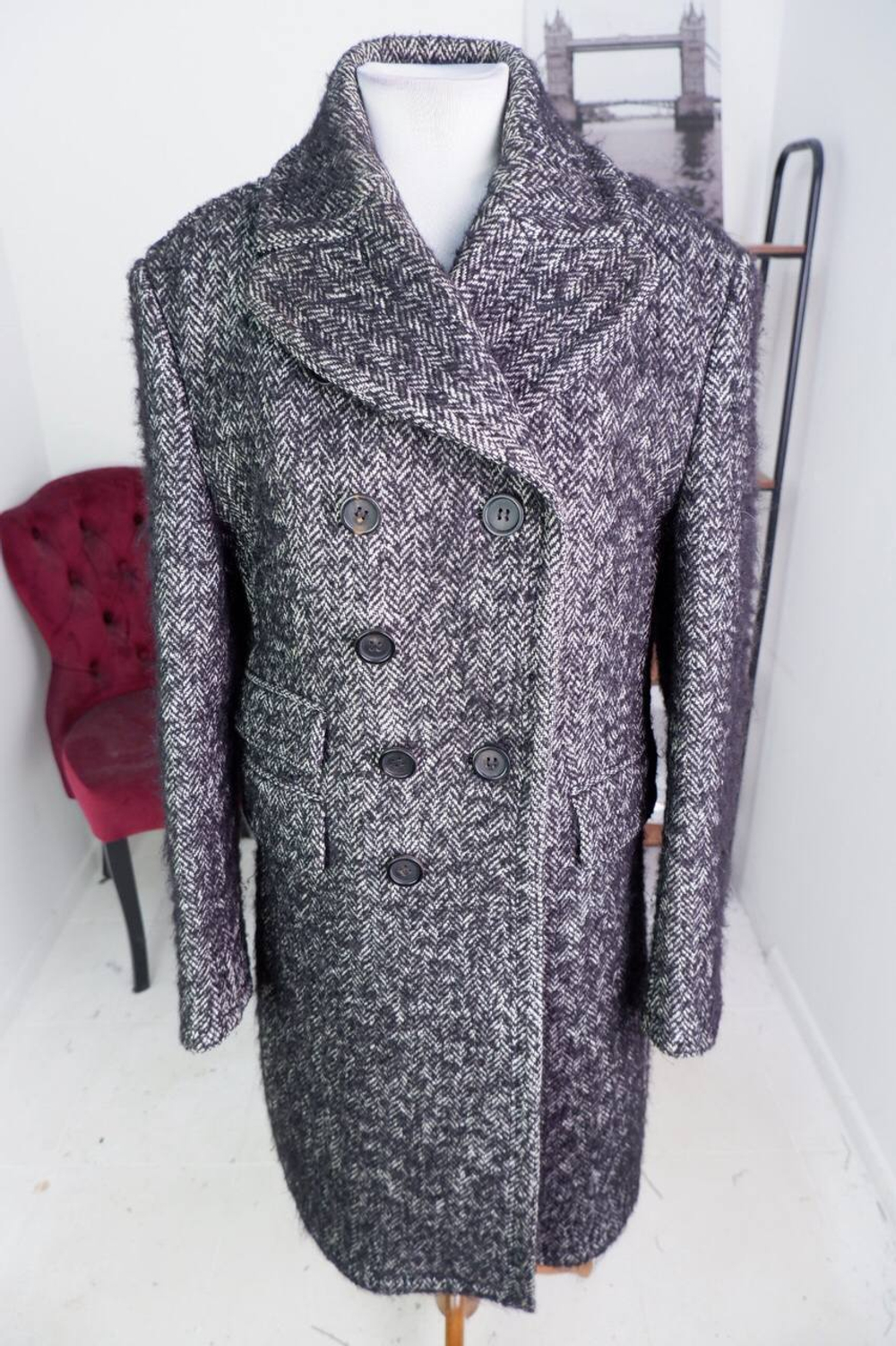 Пальто для осенних прогулок, визуально на 46/48 размер