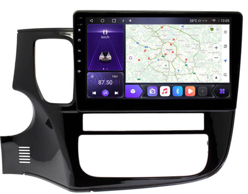 Магнитола Mitsubishi Outlander 3 2012-2022 - Carmedia OL-1633-NPQU Android 12, TS10, CarPlay, 4G SIM-слот