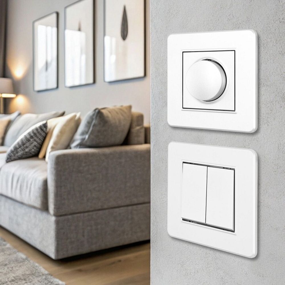 Выключатель двухклавишный Arte Milano SET16-1 SET16-1-30-2 white