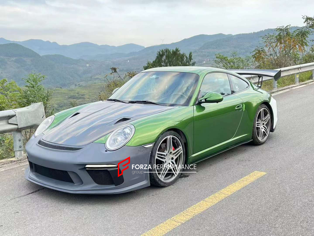 Передний бампер в стиле 991.2 GT3 для PORSCHE 911 997.1 2004–2010 Порше