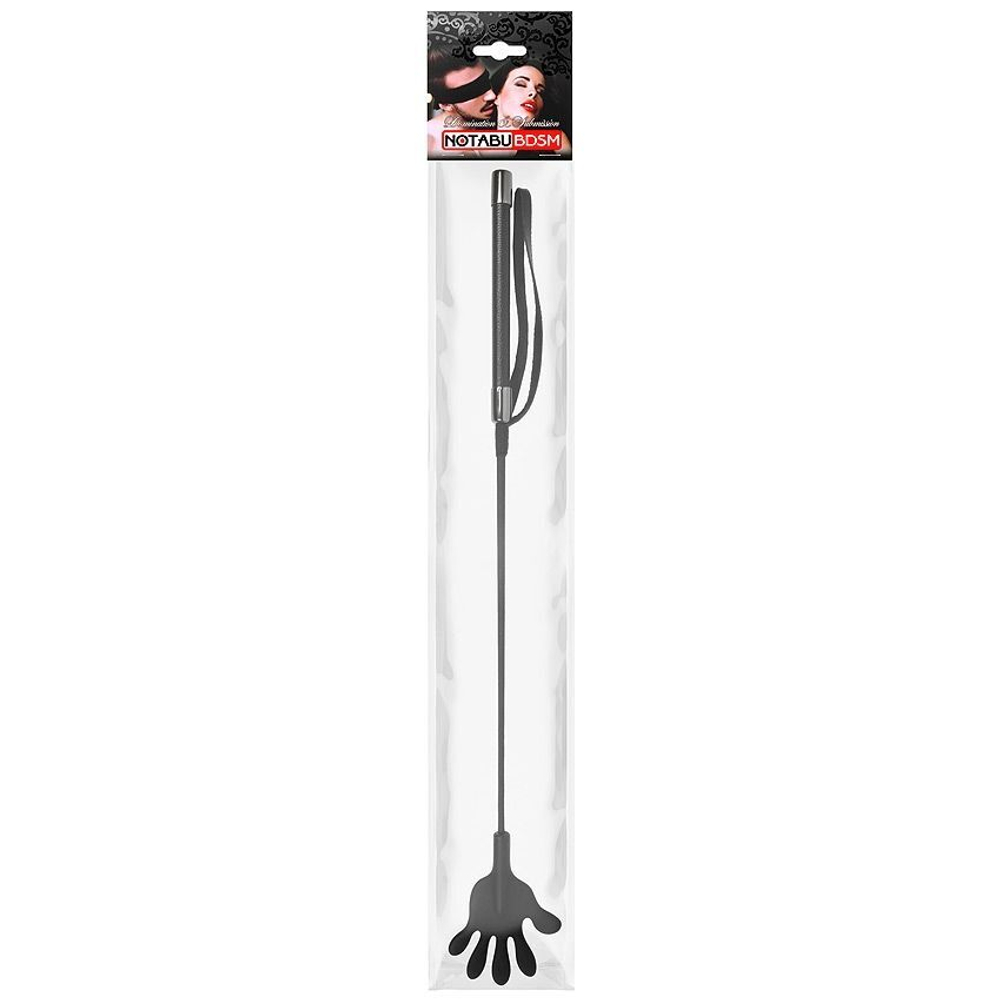 Черный стек с наконечником-ладошкой - 55 см. (Цвет: черный)