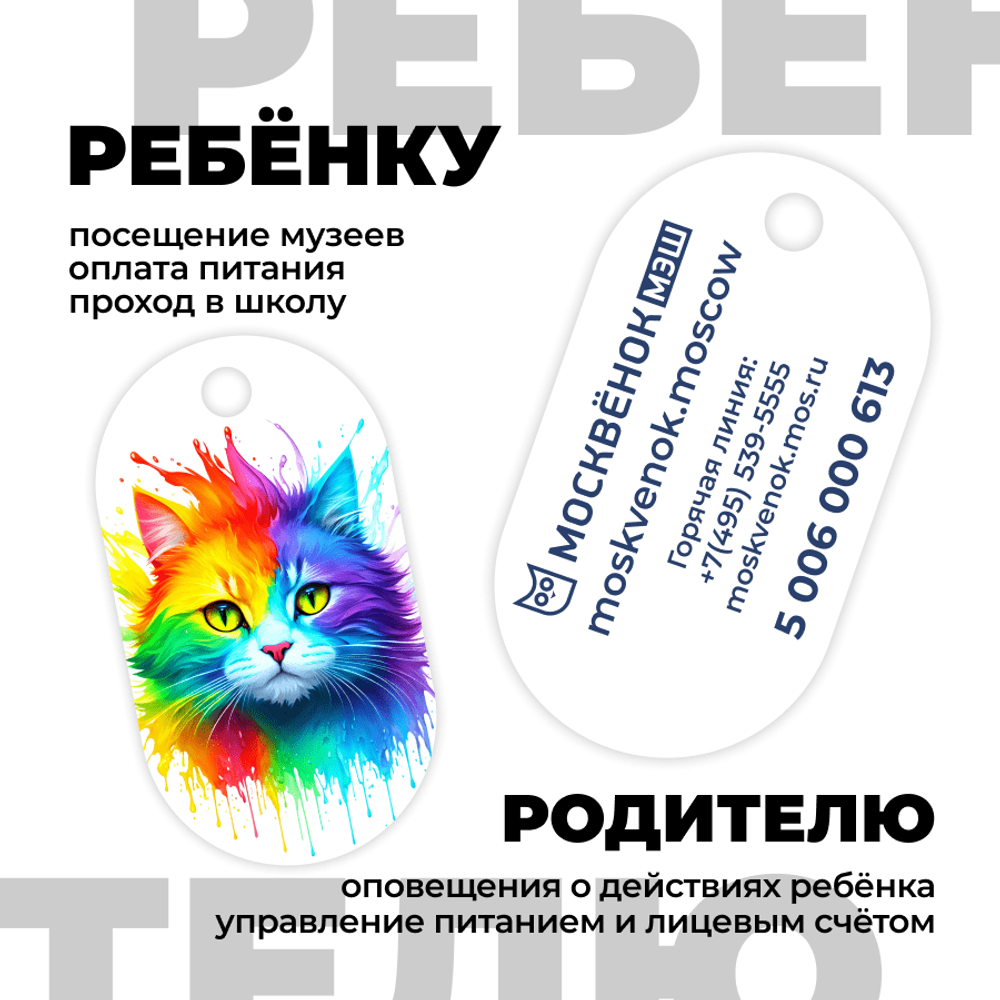Брелок Москвёнок ART №3 (проход + питание)