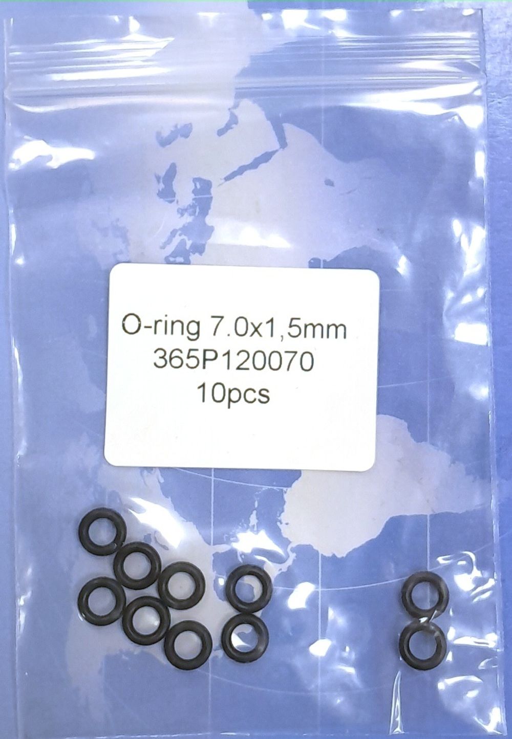 365Р120070 Уплотнительное кольцо / O-Ring 7x1.5, предназначено для комплектования различных гусаков роботизированных сварочных горелок MIG/MAG, марки TBi;