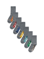 Носки хлопковые для мальчика Next 907-049, 7 шт., Серый