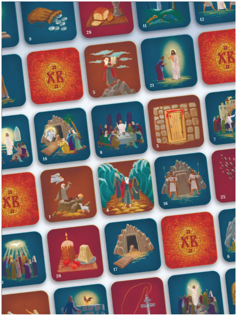 Мемо "Пасха. Воскресение Христово" Дорожная версия, православная настольная игра