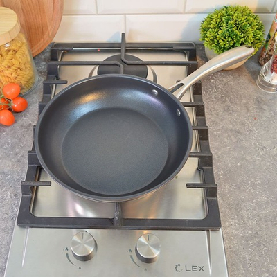 Сковорода 22см "Grand", нерж, покрытие Xylan, индукция, черная