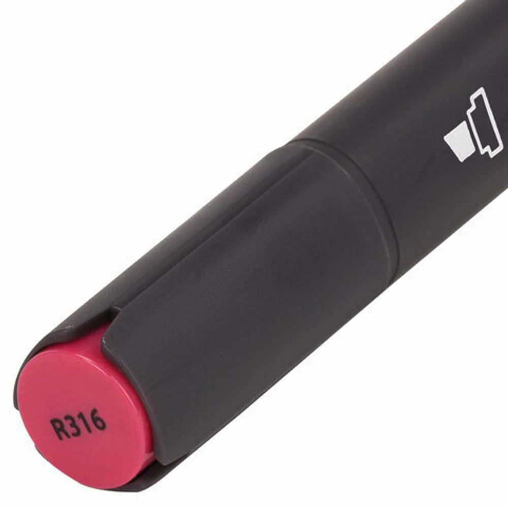 Маркер для скетчинга двусторонний 1 мм - 6 мм BRAUBERG ART CLASSIC, ЯРКО-КРАСНЫЙ (R316), 151798