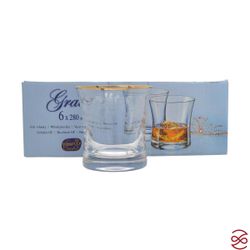 Набор стаканов для воды Crystalex Bohemia V-D 280 мл (6 шт)