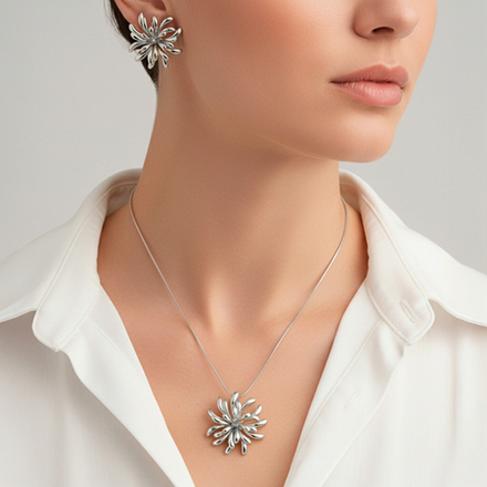 Комплект Fiore Luna, колье и серьги SG201746E-002 S