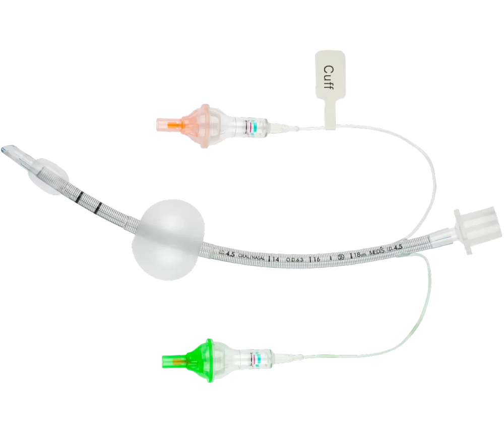 Medis Pat-Tube Трубка эндотрахеальная армированная с трахеальной и фарингеальной манжетами и двумя индикаторами давления AccuCuff для детей