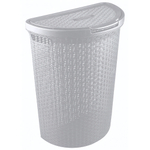 Корзина для белья "eco style" 45л 460х265х610 мм (светло-серый)