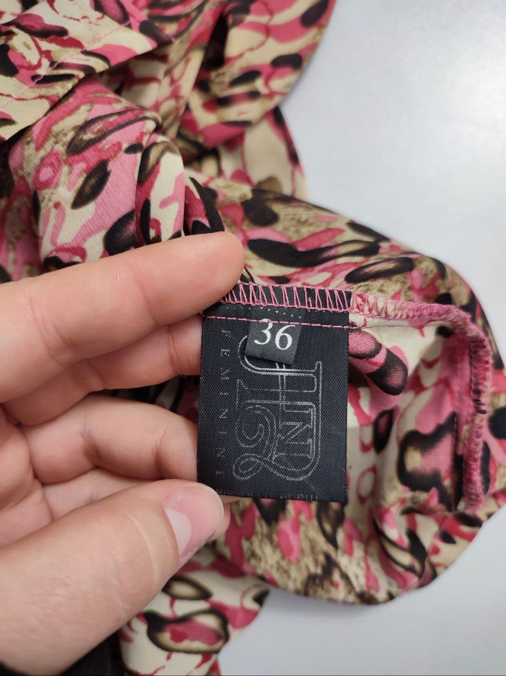 Блузка из вискозы с принтом 42 размер