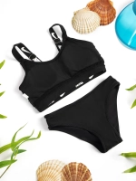 купальник раздельный 3 в 1 спортивный с топом и юбка