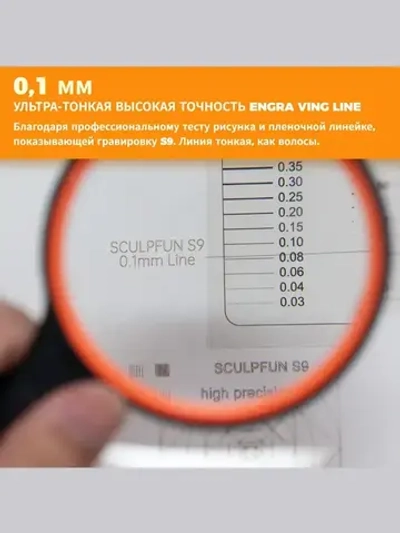 SCULPFUN S9 Лазерный гравировальный станок 90Вт с мощностью лазера 5.5Вт для резки Деревянная доска акриловая станок CNC графическим, контурным и пиксельнным режимом гравировки