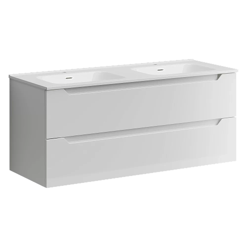 Тумба с раковиной Sancos Norma 2.0 NR2.0120-2W белый глянец