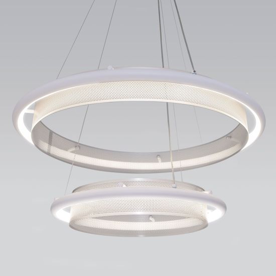 90241/2 / подвесной светильник / белый/ серебро