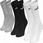 Носки PUMA ELEMENTS UNISEX CREW SOCK 3P
