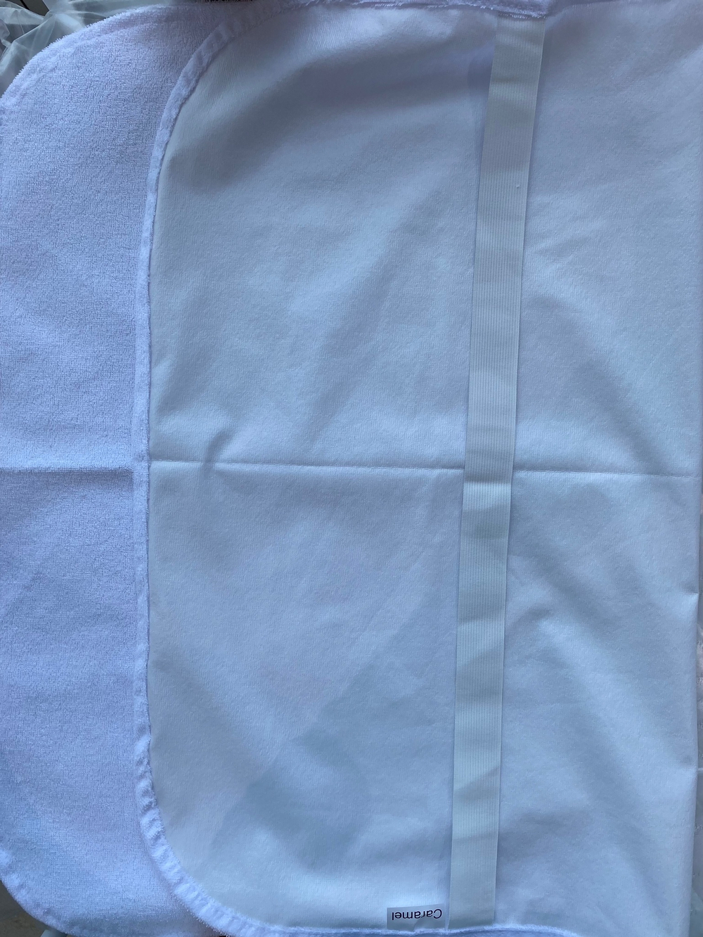 Комплект наматрасников на двух резинках прямоугольные с закругленными углами 84*60 см и 120*60 см