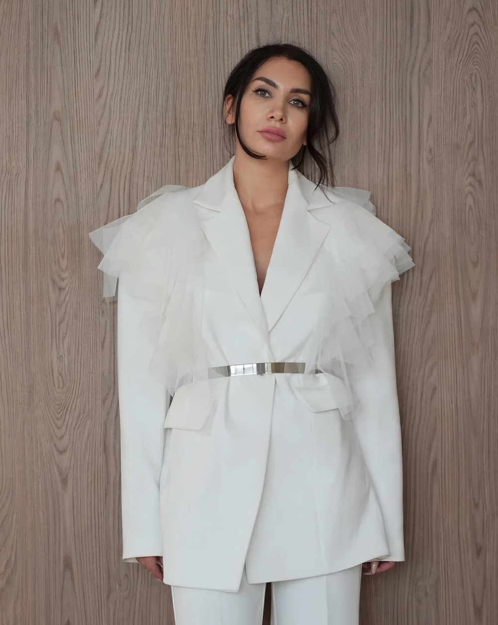 Пиджак "Моя нежность" в жемчужном