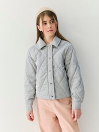 Куртка стеганая укороченная "Серебро" 7+