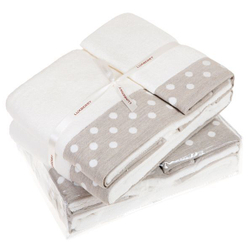 Полотенце 30х50 Luxberry Pretty Dots натуральное Португалия