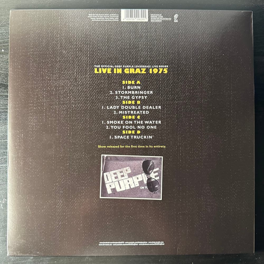 Deep Purple ‎– Live In Graz 1975 2LP (Германия 2014г.)