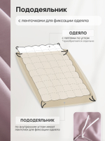 КПБ Однотонный Сатин Элитный на резинке OCER008, Евро, 4 наволочки, простынь 160*200*30