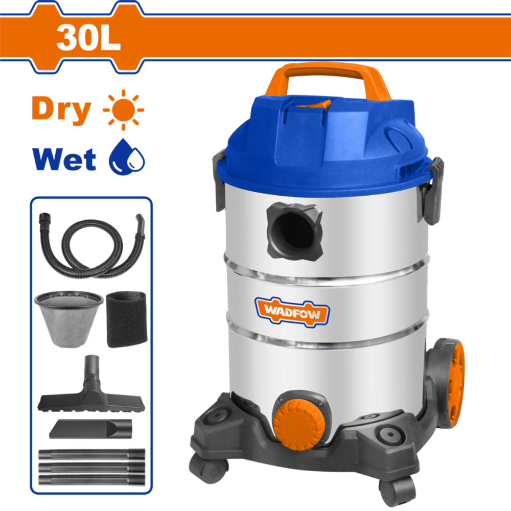 Пылесос 1200 Вт, 30 л WADFOW WVR4A30