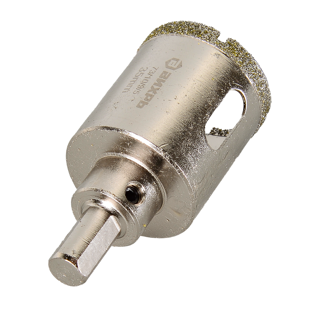 Коронка алмазная Вихрь по керамограниту/керамике, 35 мм