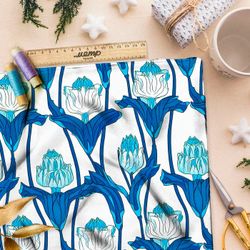 Ткань премиум шифон мистический узор