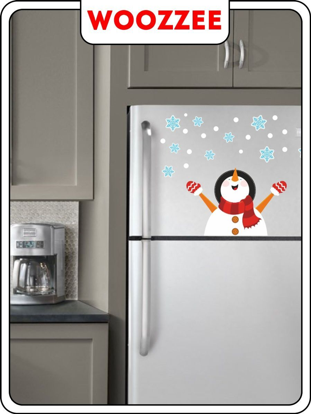 Наклейки-стикеры "Радостный снеговик"