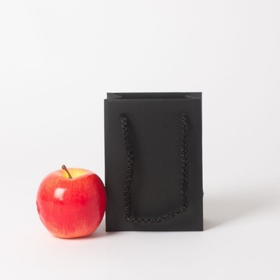 Пакет, 11x15x6, черный матовый