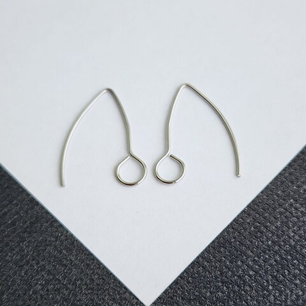 Швензы крючки, сталь, 24мм, для кристаллов, цена за пару