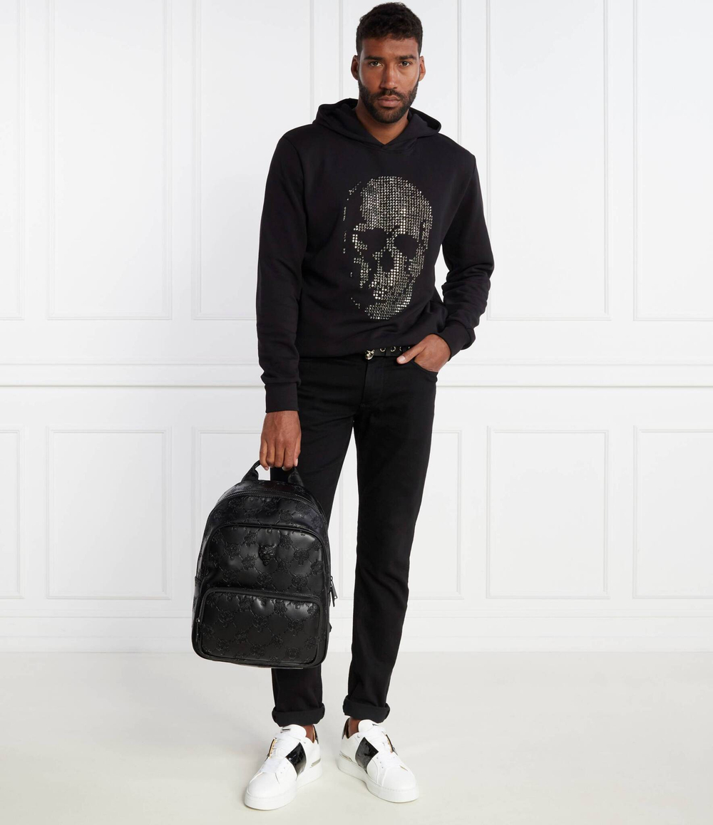 Худи Skull strass Philipp Plein - черный(MJB3088 PJO002N)