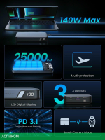 Портативное зарядное устройство Ugreen PB205 Abyss Blue (90597A)