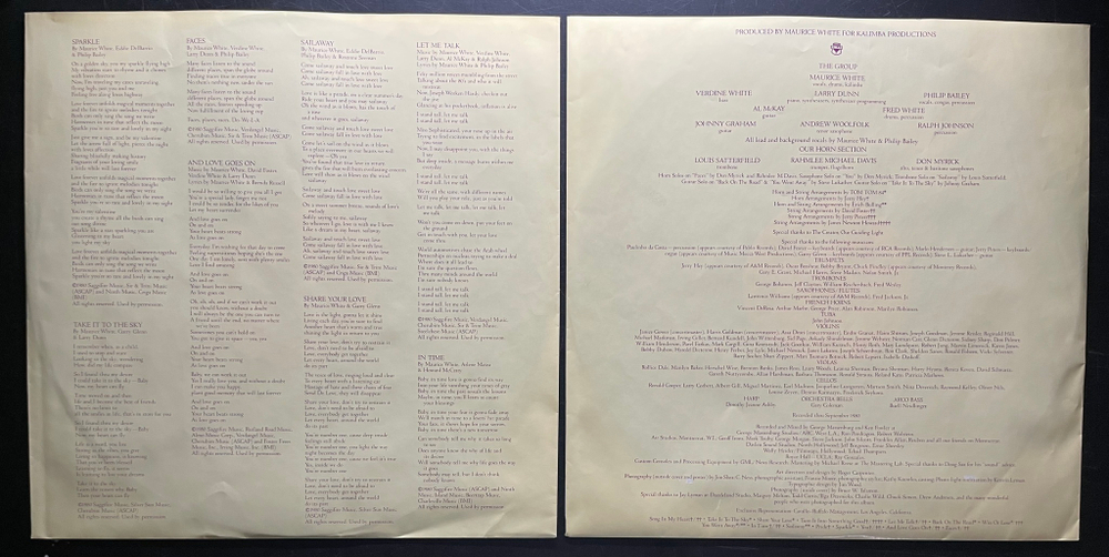 Earth, Wind & Fire - Faces 2LP (Голландия 1980г.)