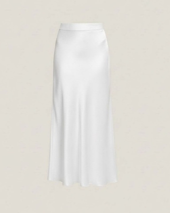 Юбка "В шелках" зефирная макси