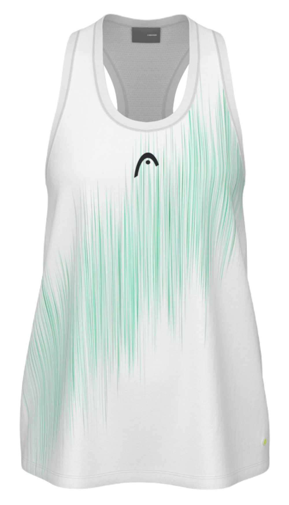 Футболка для мальчика теннисная Майка Head Girls Vision Agility Tank Top - конфетный зеленый/выступающий принт