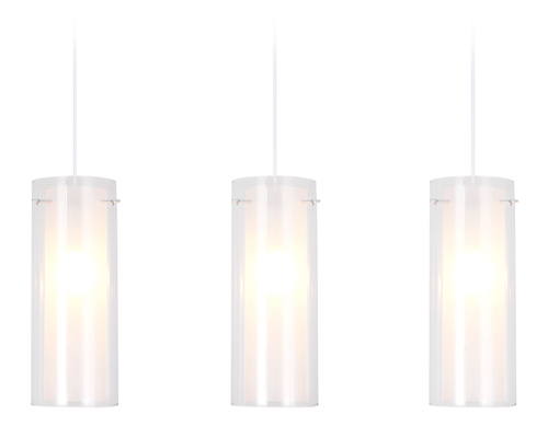 TR3675/3 CH/CL/FR хром/прозрачный/белый матовый E14/3 max 40W 640*110*900