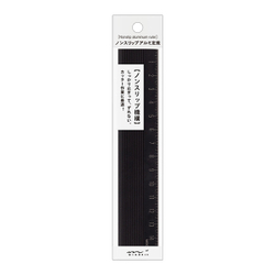 Линейка 15 см Midori Non-Slip Aluminium Ruler BK