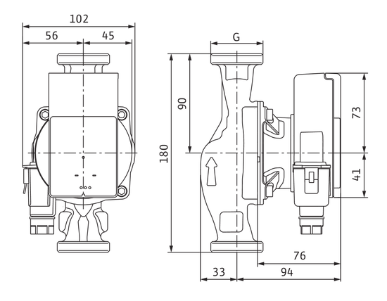 Циркуляционный насос Wilo Atmos Pico 25/1-4 с электронным регулированием
