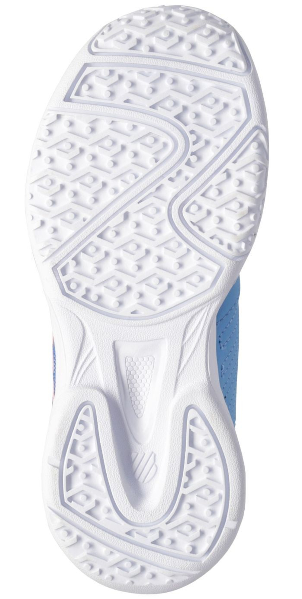 детские Кроссовки теннисные K-Swiss Court Express Omni - silver lake blue/white/orchid pink